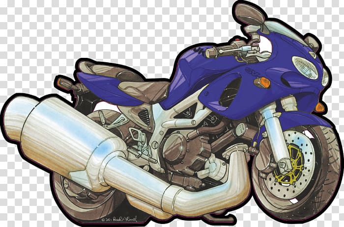 Exhaust system Car Motorcycle Automotive design Motor vehicle, Suzuki SV650 transparent background PNG clipart