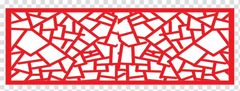 Lantern Festival Poster Papercutting, Red fractal collage material transparent background PNG clipart
