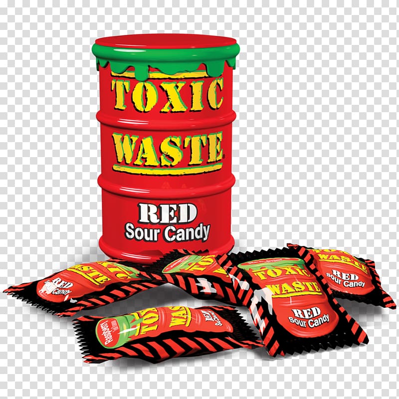 Toxic Waste Candy Sour sanding Drum Flavor, cranberry red transparent background PNG clipart