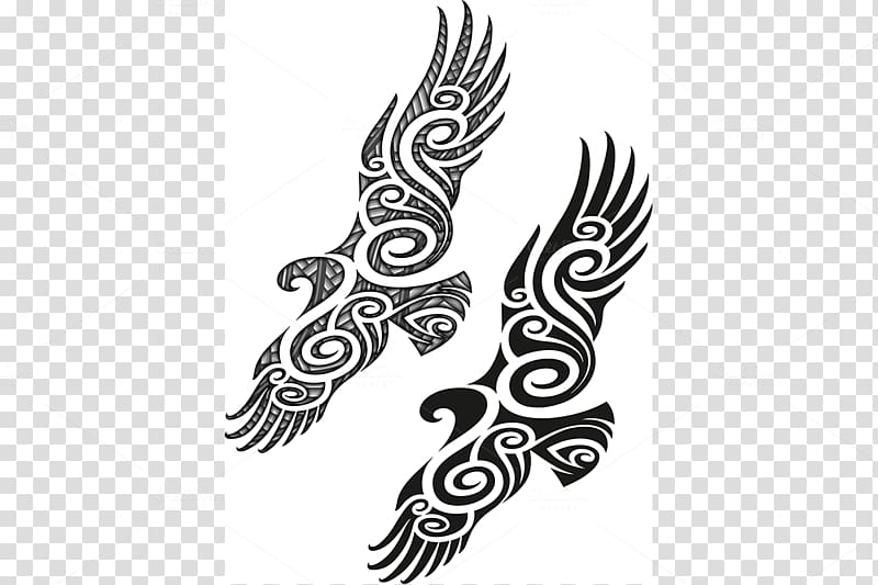 Māori people Tattoo Silhouette Mural, Maori Tattoo transparent background PNG clipart