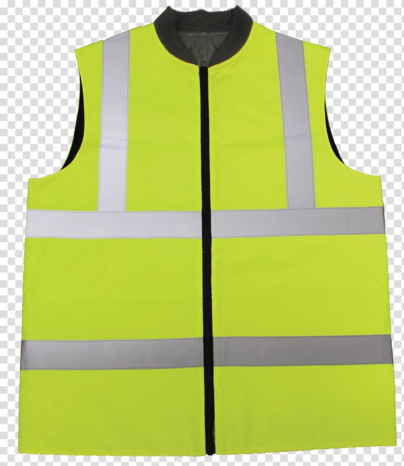 Gilets Sleeveless shirt High-visibility clothing, safety vest transparent background PNG clipart