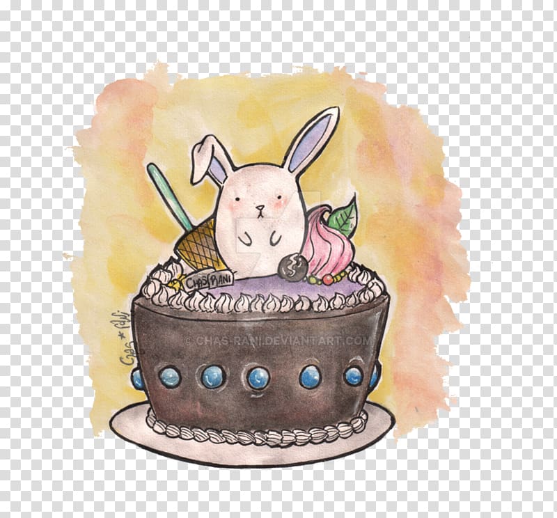 Torte Princess cake Chocolate cake Birthday cake, rabbits eat moon cakes transparent background PNG clipart