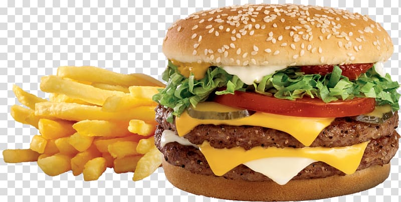 Hamburger Chicken sandwich Veggie burger French fries Fizzy Drinks, steak burger transparent background PNG clipart