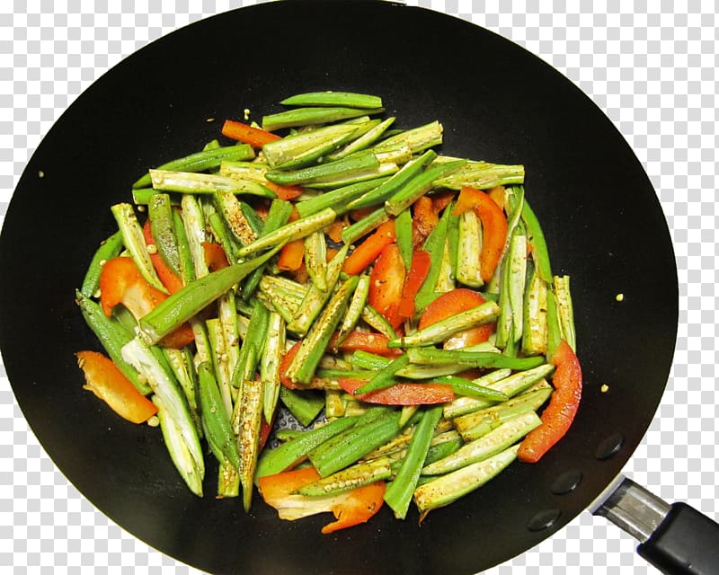 Okra Green bean Vegetarian cuisine Dietary fiber Vegetable, Khana transparent background PNG clipart