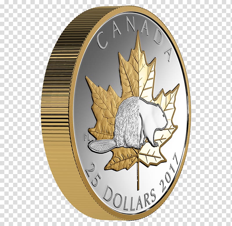 Canada Silver coin Piedfort Silver coin, silver coin transparent background PNG clipart