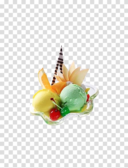 Ice cream Juice Fruit salad Sundae, fruit salad transparent background PNG clipart