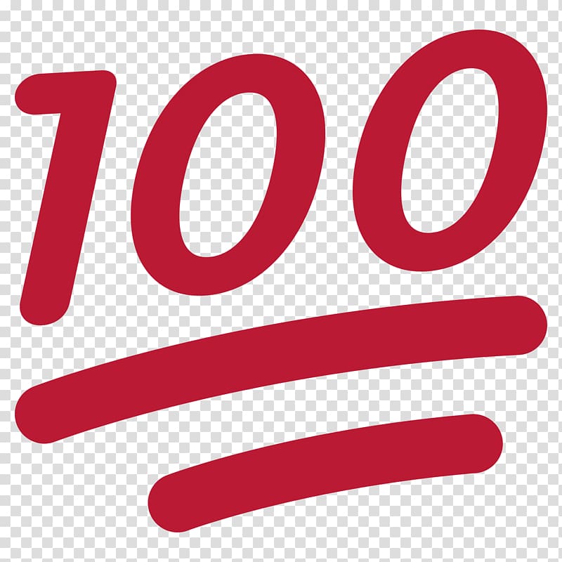 red 100 art, Emoji Symbol Computer Icons Discord, 100% transparent background PNG clipart