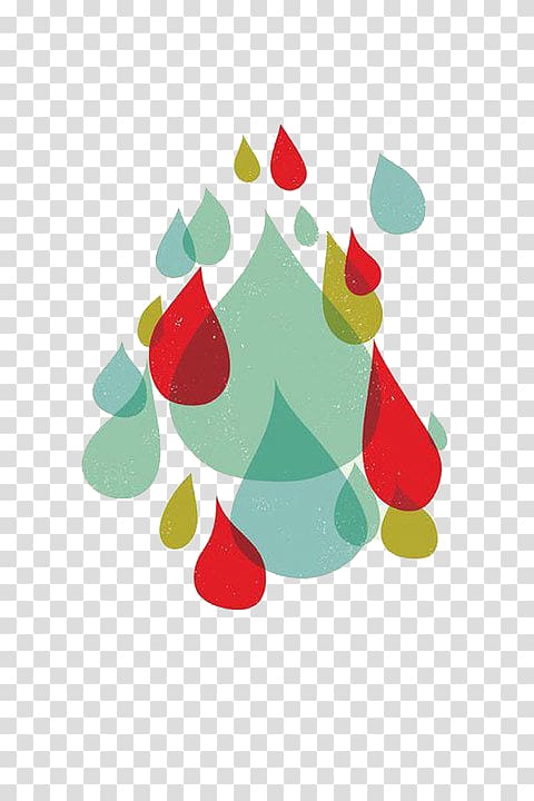 Graphic design Poster Illustration, Hand-painted rain transparent background PNG clipart