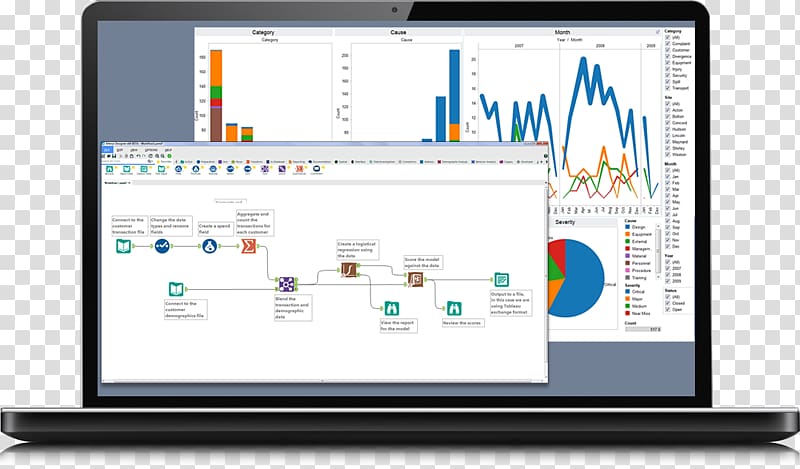 Tableau Software Alteryx Data visualization Analytics, tableau software transparent background PNG clipart