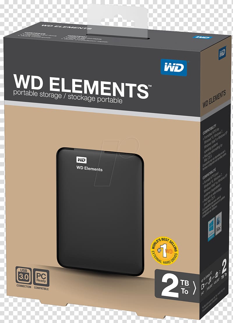 Laptop WD Elements Portable HDD Disco duro portátil Hard Drives Western Digital, Laptop transparent background PNG clipart