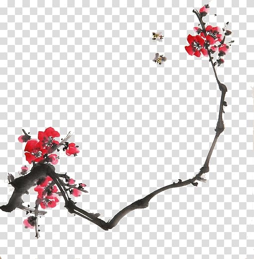 China Clothing Waistcoat Cheongsam Woman, Red plum blossom transparent background PNG clipart