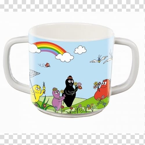 Mug Kop Barbapapa Glass Plate, mug transparent background PNG clipart