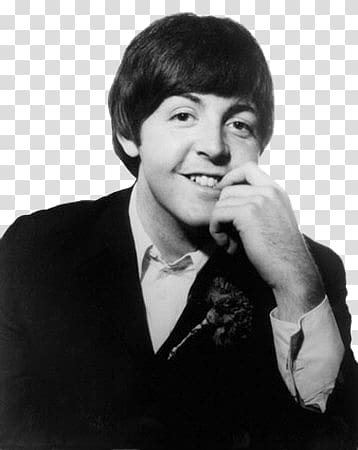 men's black blazer, Paul McCartney Smiling transparent background PNG clipart