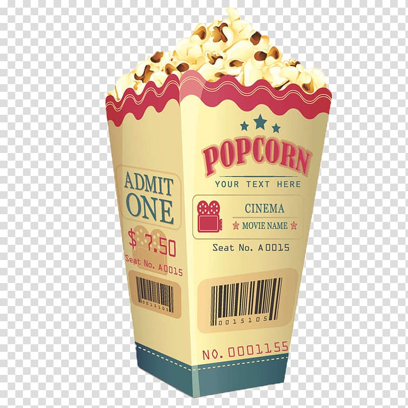 Popcorn Kettle corn Cinema , Popcorn transparent background PNG clipart