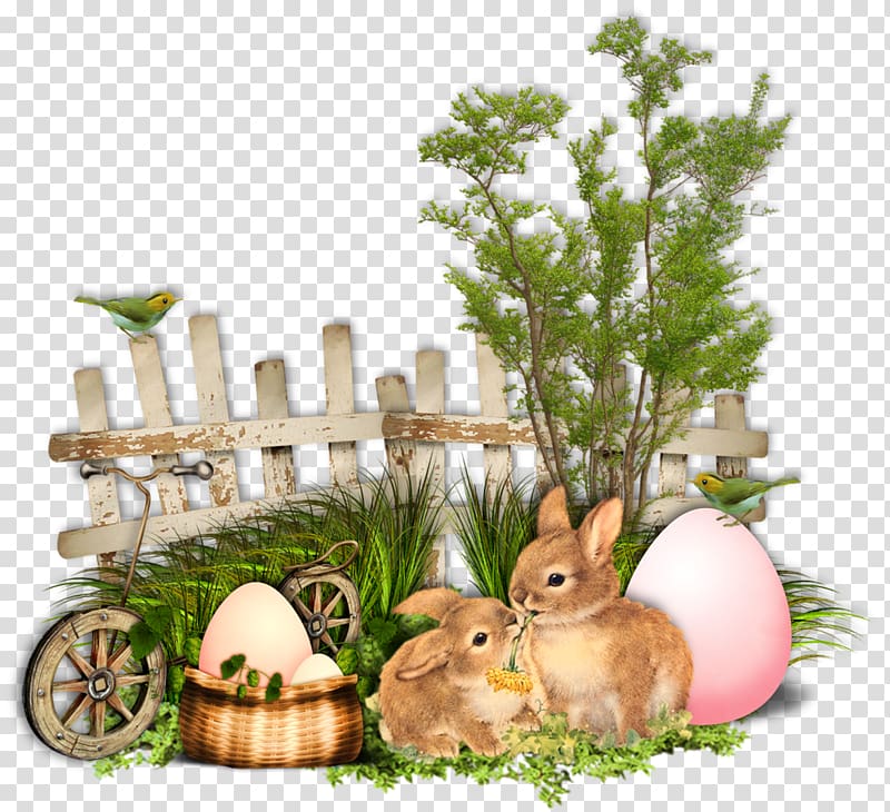 Easter Bunny Easter palm Domestic rabbit Holiday, God Bless transparent background PNG clipart