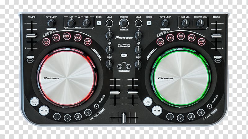 Audio DJ controller Disc jockey Pioneer DJ Virtual DJ, musical instruments transparent background PNG clipart