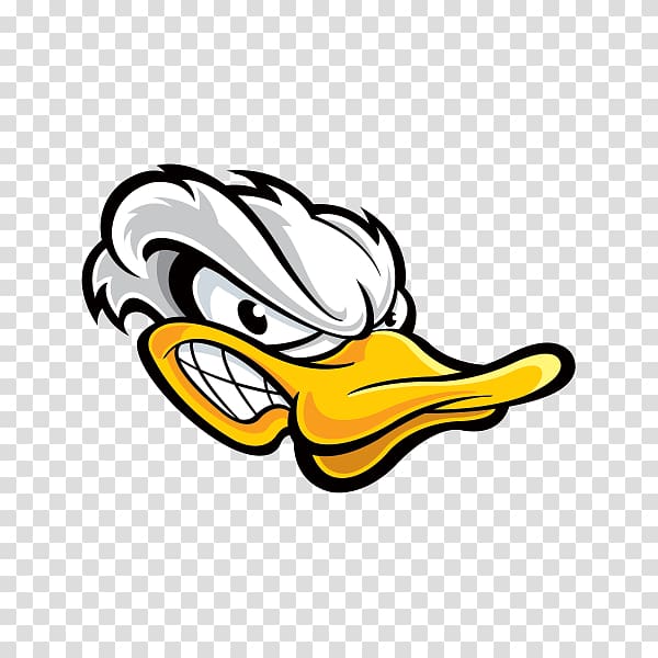 Duck Mallard American Pekin Sticker, angry duck transparent background PNG clipart