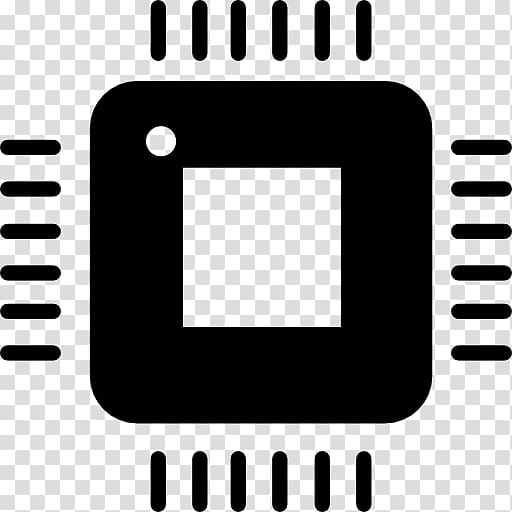 Central processing unit Computer Icons Microprocessor Integrated Circuits & Chips, computer chip transparent background PNG clipart