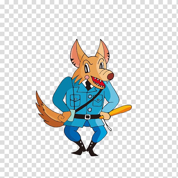 Gray wolf Cartoon Animal, Mr. Wolf Security transparent background PNG clipart
