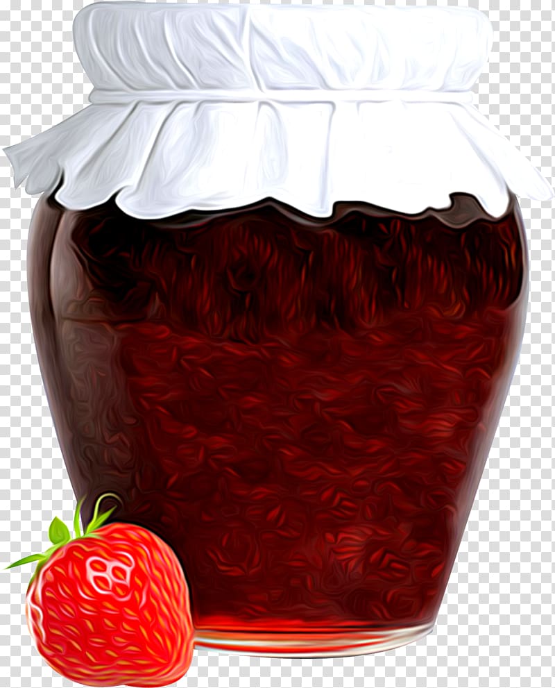 Varenye Marmalade Tea Fruit preserves Strawberry, jam transparent background PNG clipart