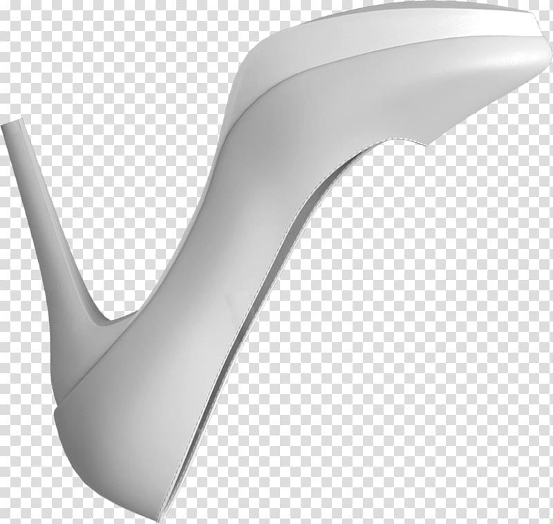 Black and white High-heeled footwear, Free white high heels to pull material transparent background PNG clipart