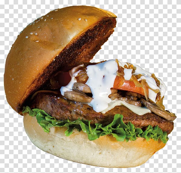 Buffalo burger Hamburger Cheeseburger Veggie burger Señor Frog\'s, fresh succulents transparent background PNG clipart