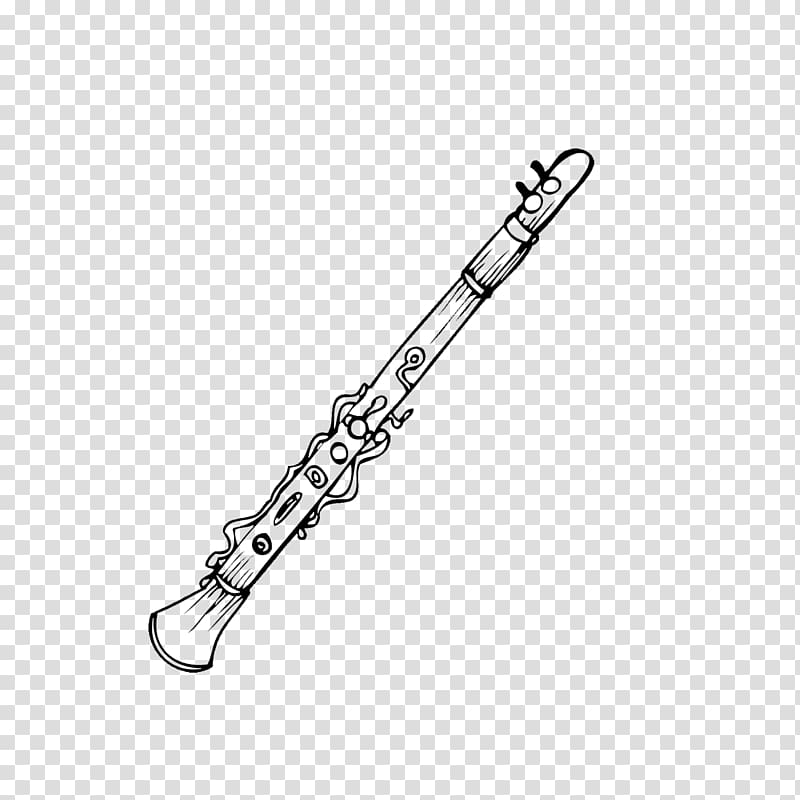 cartoon clarinet transparent background PNG clipart