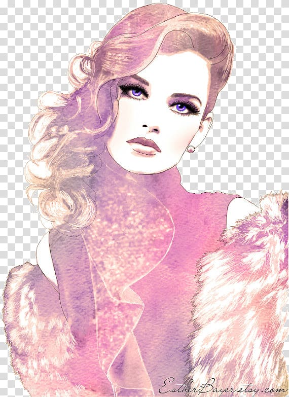 Fashion illustration Watercolor painting Drawing, painting transparent background PNG clipart