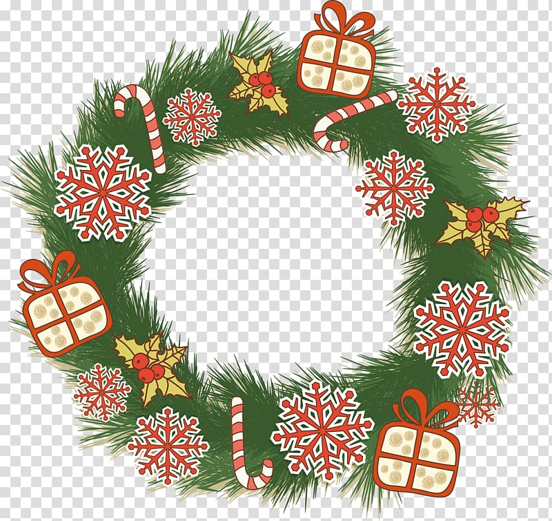 Christmas ornament Wreath Santa Claus Advent, santa claus transparent background PNG clipart