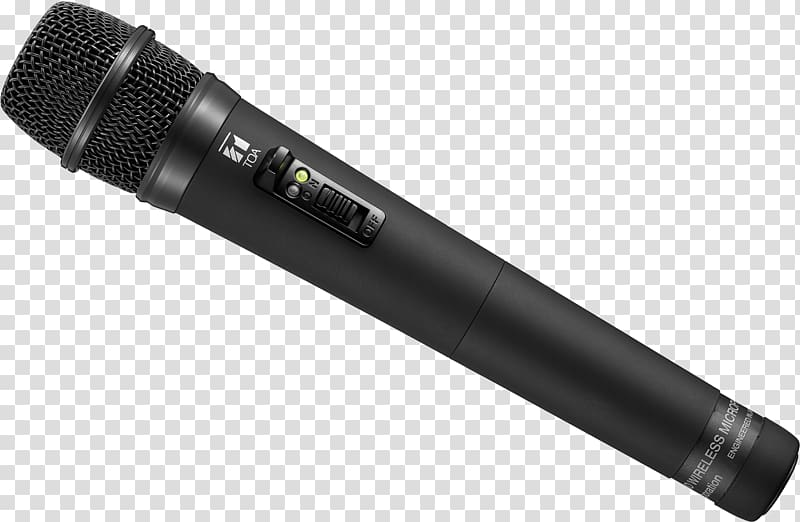 Wireless microphone TOA Corp. Electret microphone Transmitter, Microphone transparent background PNG clipart