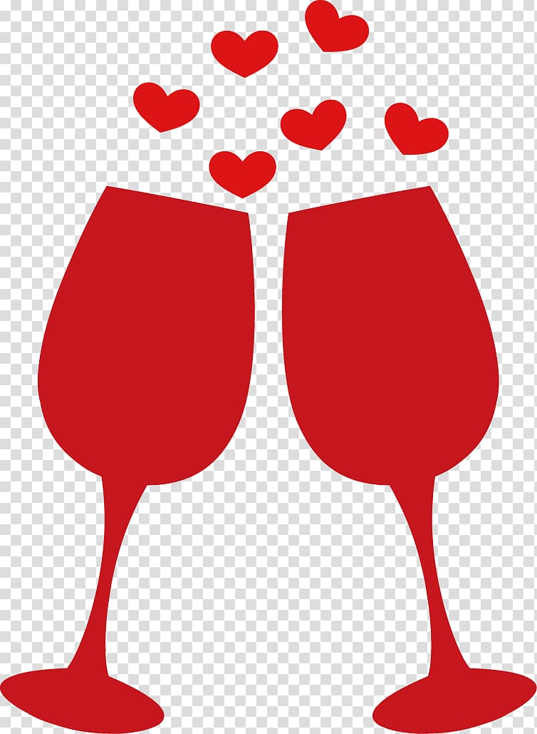 Wine glass Wedding , Creative Wedding icon transparent background PNG clipart