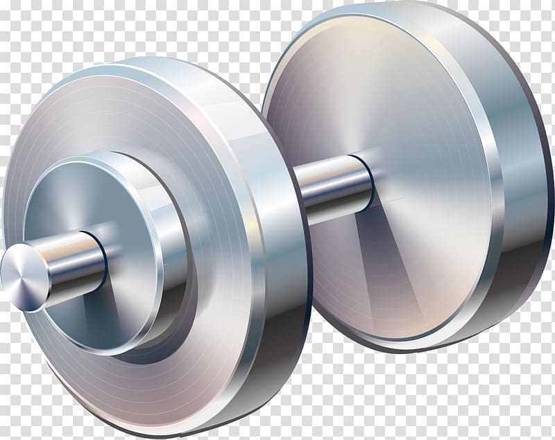 Dumbbell Weight training Illustration, Dumbbell material transparent background PNG clipart