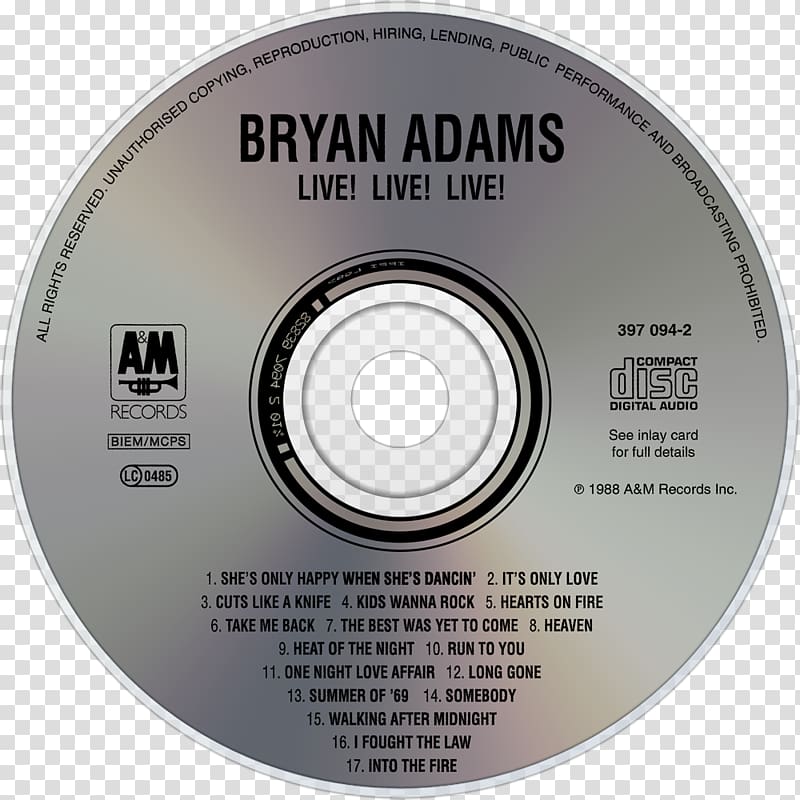 Compact disc Flash Gordon United Kingdom, Brian Adams transparent background PNG clipart