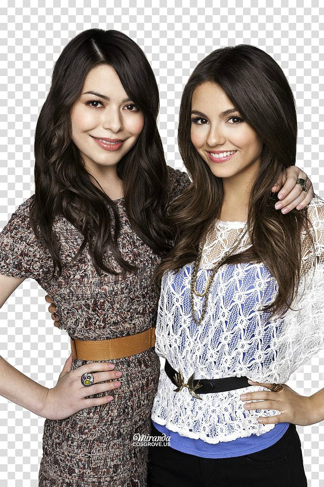Miranda Cosgrove Victoria Justice iParty with Victorious Tori Vega iCarly, others transparent background PNG clipart