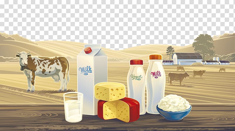 Soured milk Cattle Dairy product, desert transparent background PNG clipart