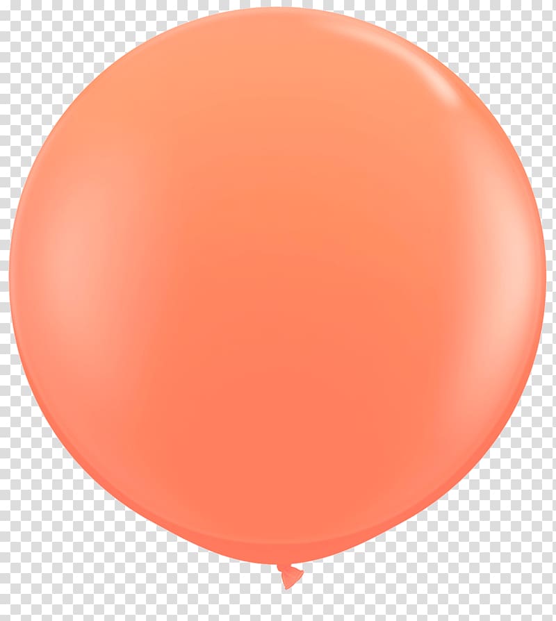 Balloon Orange Party Coral , Just Married transparent background PNG clipart
