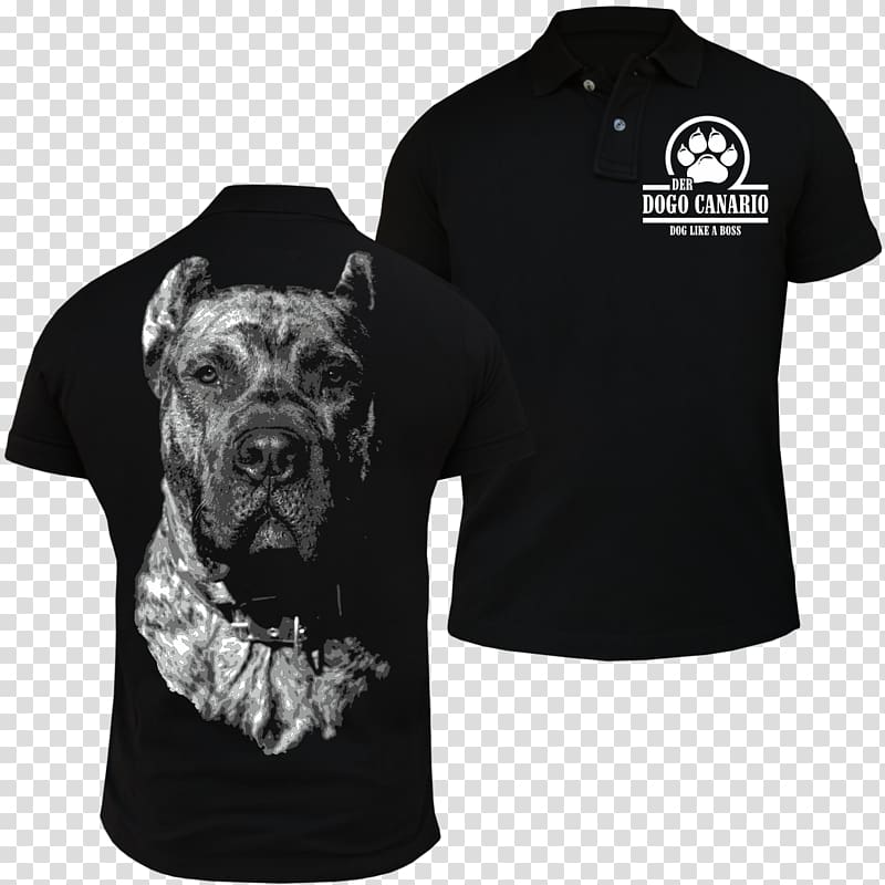 Dogo Argentino T-shirt Presa Canario Polo shirt Top, Accessoires Dog transparent background PNG clipart