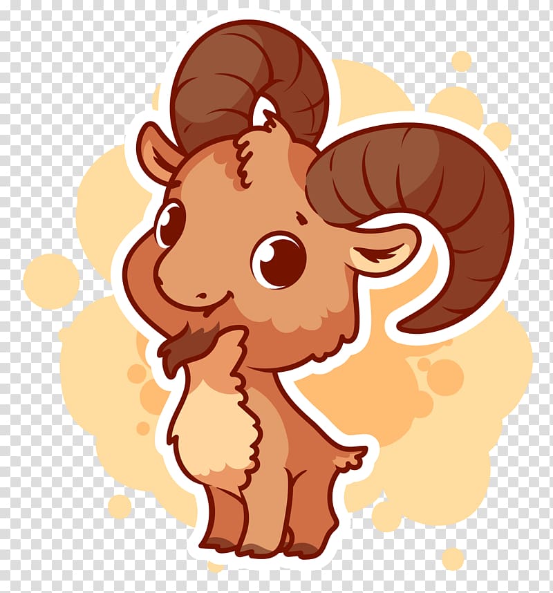 Goat Alpine ibex Cartoon Illustration, goat material transparent background PNG clipart