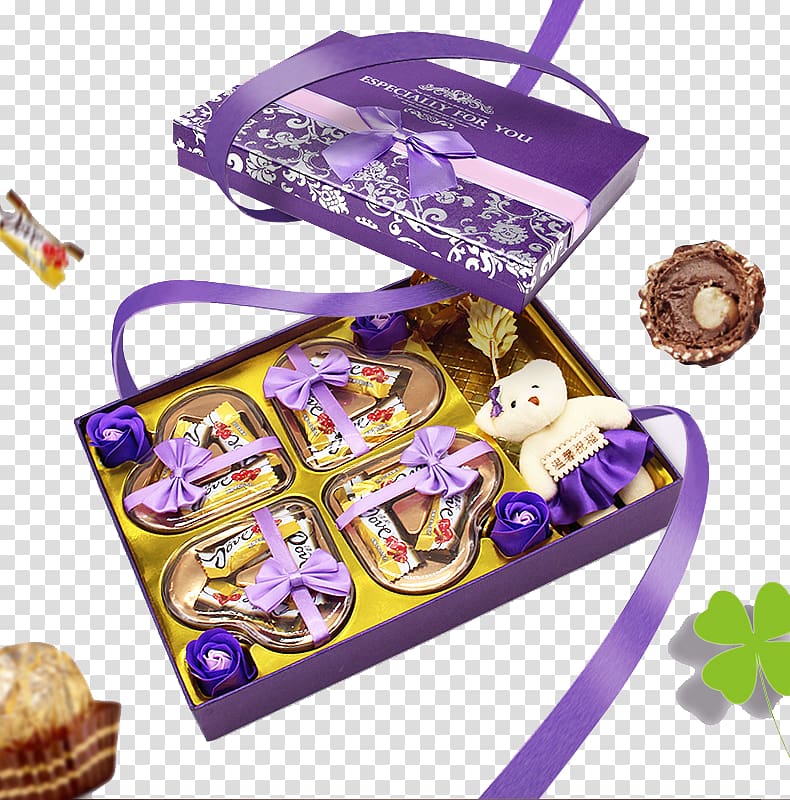 Chocolate Dove Box Gift, Chocolate box transparent background PNG clipart