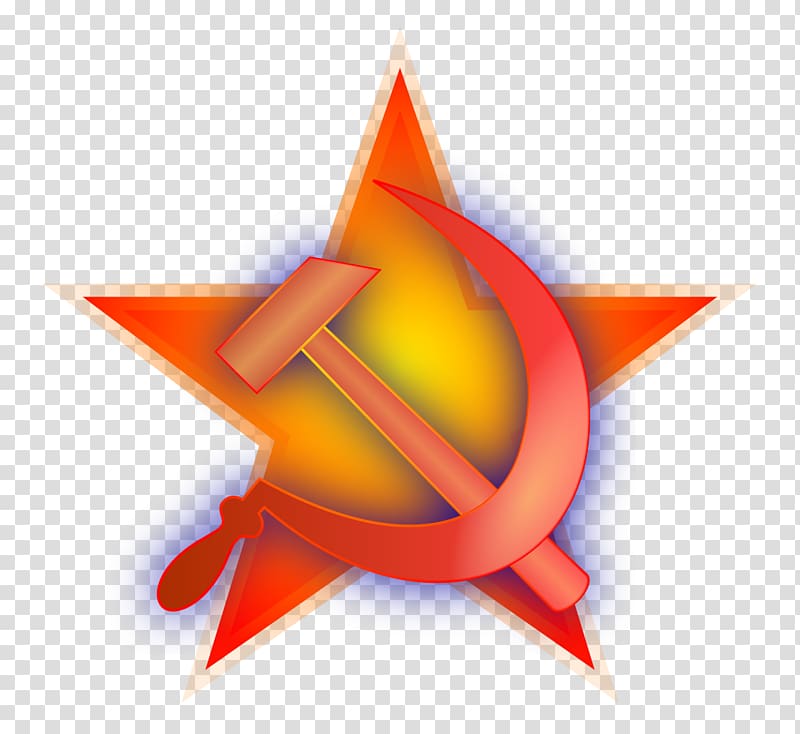 Soviet Union Hammer and sickle Communist symbolism Red star Communism, hammer and sickle transparent background PNG clipart