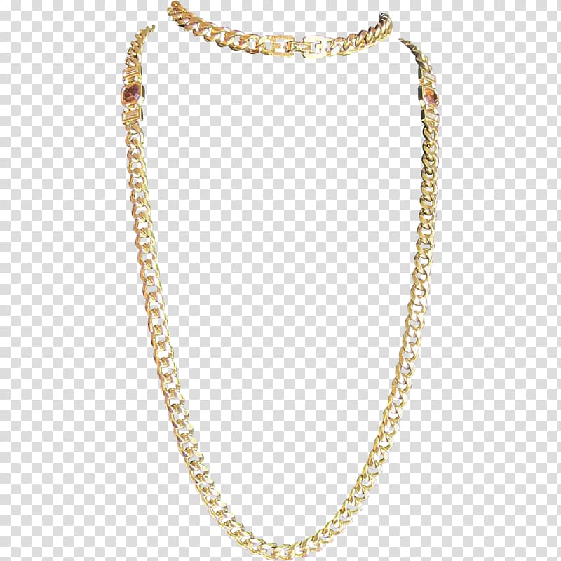 Earring Necklace Chain Jewellery Gold, chain transparent background PNG clipart