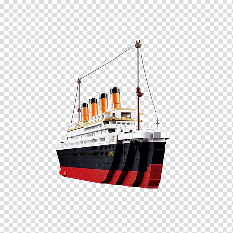 RMS Titanic Royal Mail Ship Toy Sluban Building Blocks Titanic Titanic, toy transparent background PNG clipart