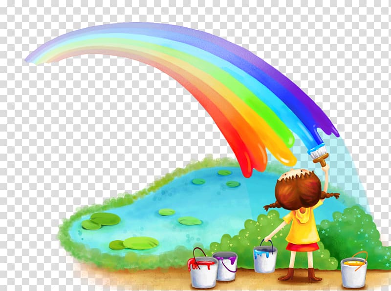 Rainbow Clipart PNG Images, Rainbow Children, Rainbow Clipart, Child, Rainbow  PNG Image For Free Download