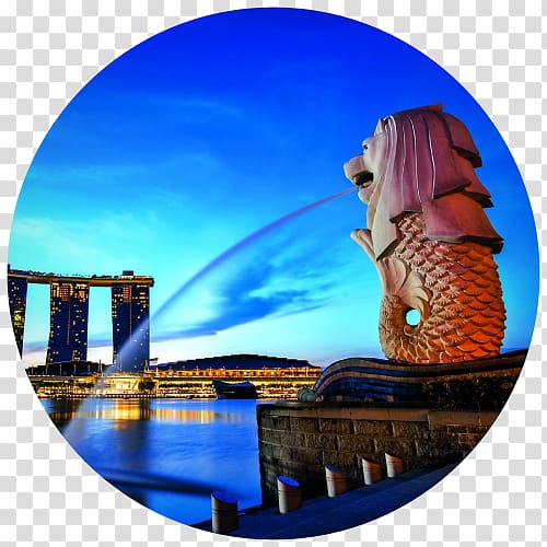 Merlion Park Sentosa Singapore River Marina Bay, Travel transparent background PNG clipart