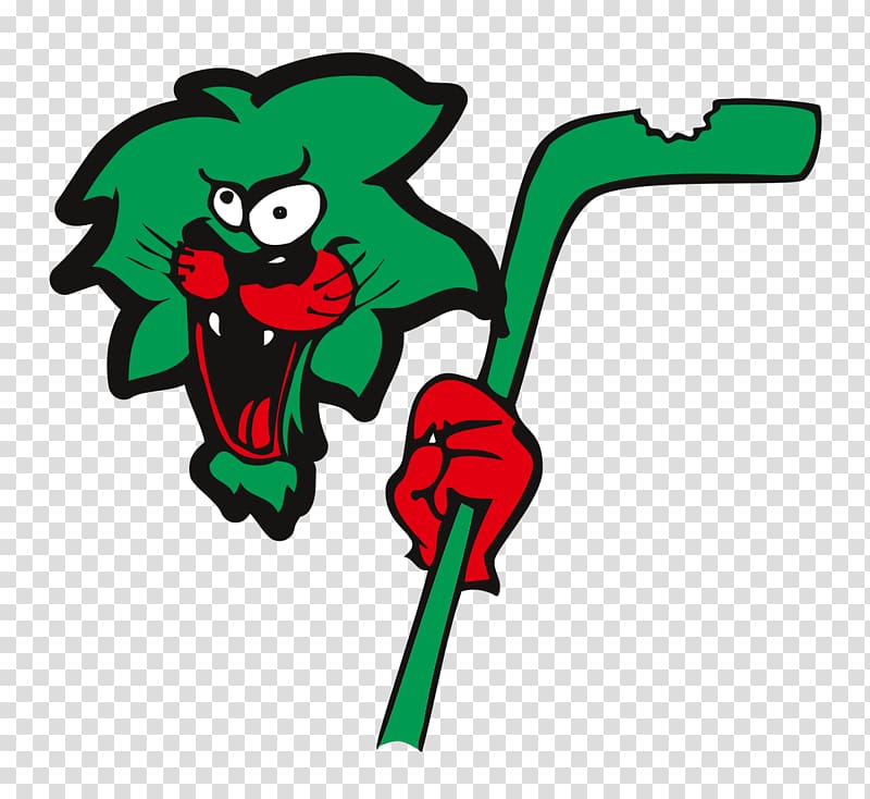 green hockey stick illustration, Revierlöwen Oberhausen Logo transparent background PNG clipart