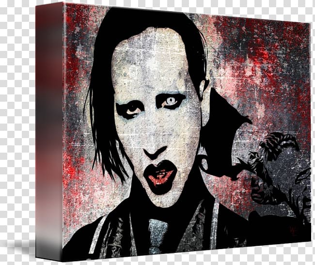 Marilyn Manson The Beautiful People Modern art Painting, painting transparent background PNG clipart