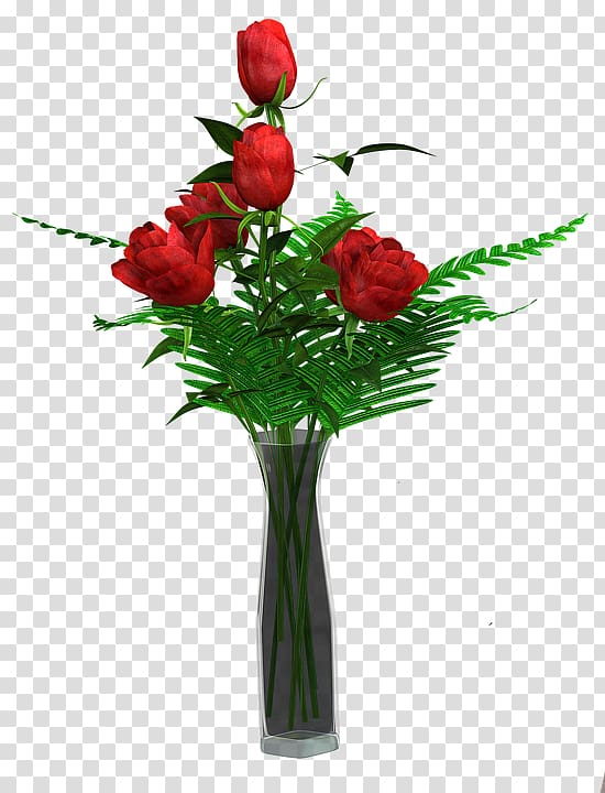 Garden roses Vase Floral design Flower bouquet, vase transparent background PNG clipart