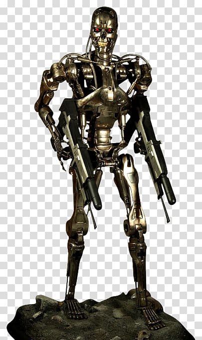 The Terminator Endoskeleton YouTube Bronze sculpture, james cameron the terminator transparent background PNG clipart