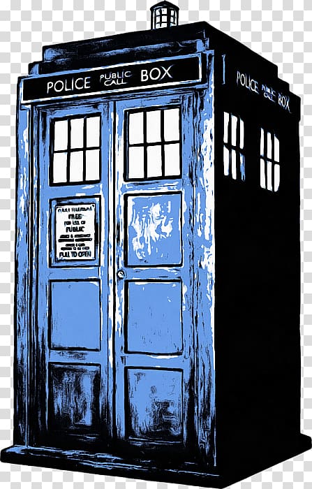 Police public call box illustration, Tenth Doctor TARDIS Art Greeting & Note Cards, Doctor who tardis transparent background PNG clipart