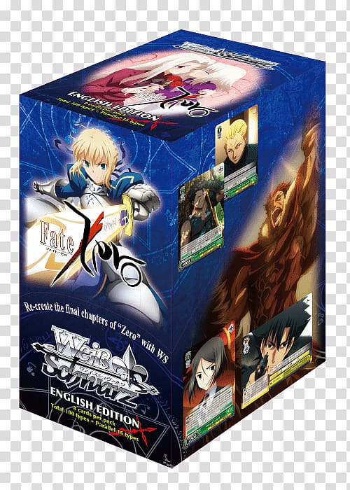 Fate/stay night Weiß Schwarz Fate/Zero Booster pack Card game, Tomokazu Seki transparent background PNG clipart